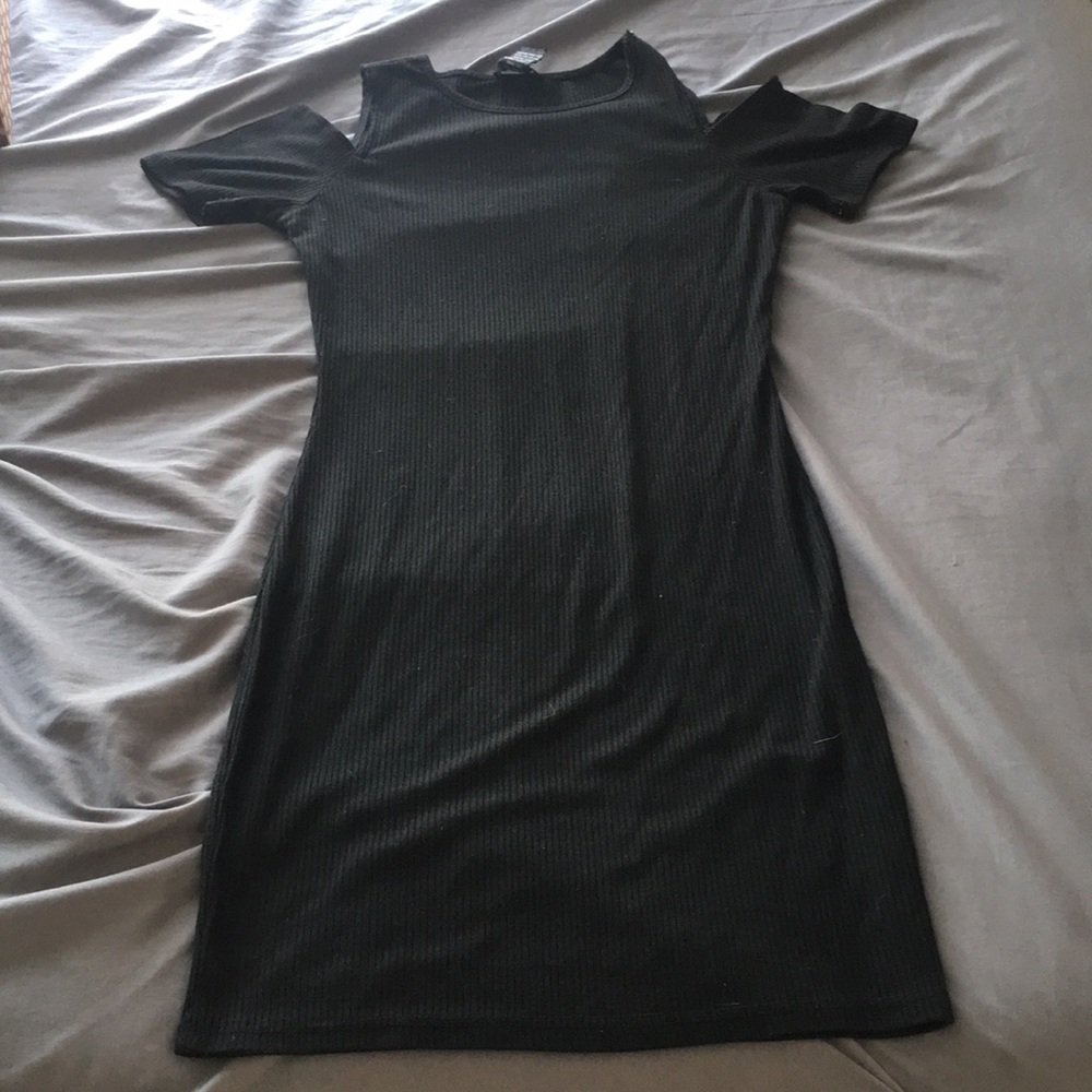 Black fitted dress